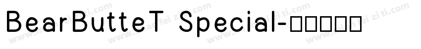 BearButteT Special字体转换
